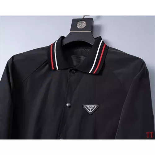 Replica Prada Jackets Long Sleeved For Men #1355229 $64.00 USD for Wholesale