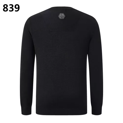 Replica Philipp Plein PP Sweaters Long Sleeved For Men #1355318 $42.00 USD for Wholesale
