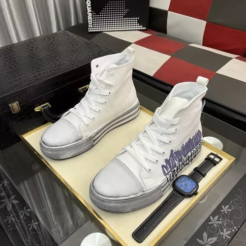 Replica Dsquared High Tops Shoes For Men #1355559 $85.00 USD for Wholesale