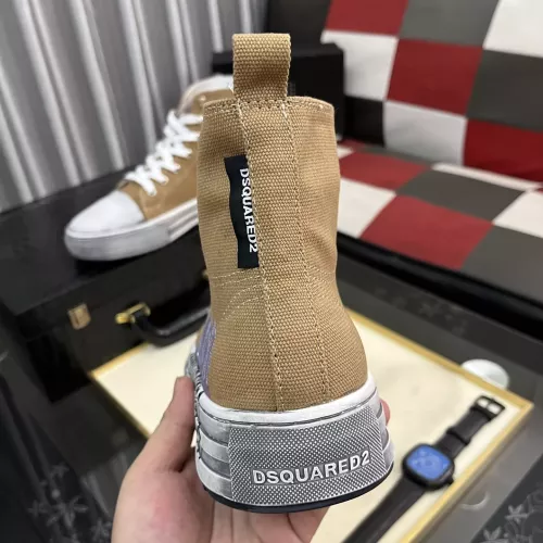 Replica Dsquared High Tops Shoes For Men #1355561 $85.00 USD for Wholesale