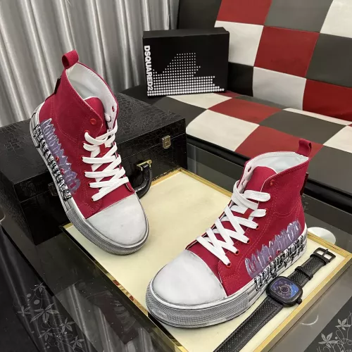 Replica Dsquared High Tops Shoes For Men #1355562 $85.00 USD for Wholesale