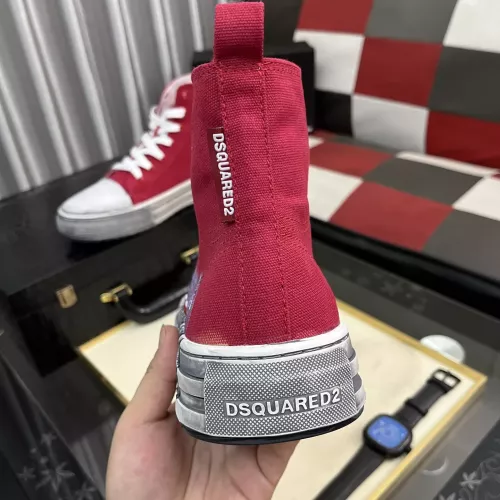Replica Dsquared High Tops Shoes For Men #1355562 $85.00 USD for Wholesale