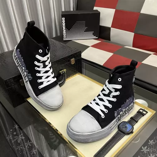 Replica Dsquared High Tops Shoes For Men #1355565 $85.00 USD for Wholesale