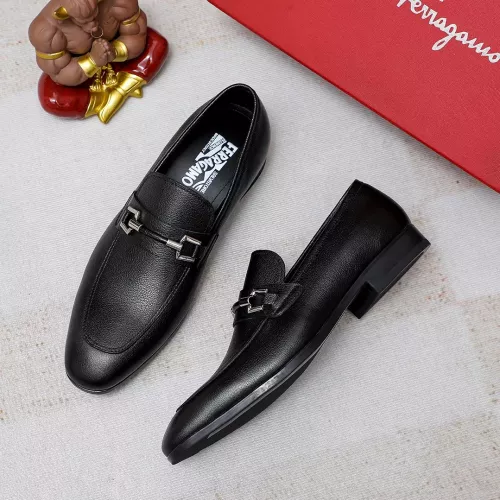 Salvatore Ferragamo Leather Shoes For Men #1355586