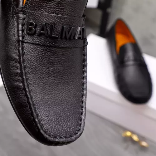 Replica Balmain Leather Shoes For Men #1355589 $76.00 USD for Wholesale