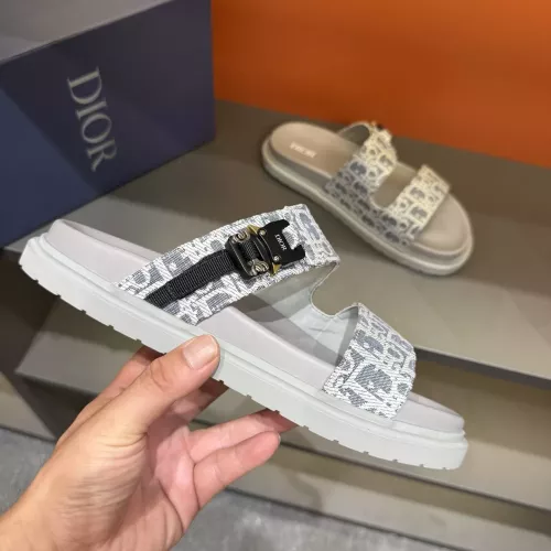 Replica Christian Dior Slippers For Men #1355663 $56.00 USD for Wholesale
