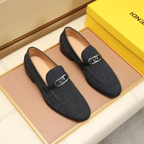 Replica Fendi Leather Shoes For Men #1355821 $88.00 USD for Wholesale