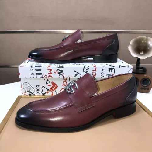 Replica Dolce & Gabbana D&G Leather Shoes For Men #1356069 $98.00 USD for Wholesale