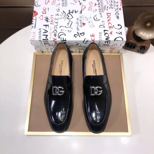 Replica Dolce & Gabbana D&G Leather Shoes For Men #1356070 $98.00 USD for Wholesale