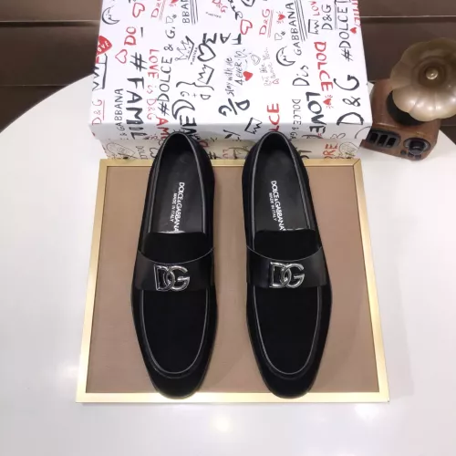 Replica Dolce & Gabbana D&G Leather Shoes For Men #1356071 $98.00 USD for Wholesale