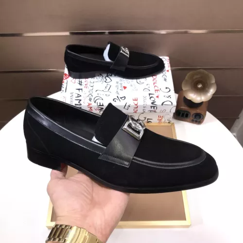 Replica Dolce & Gabbana D&G Leather Shoes For Men #1356071 $98.00 USD for Wholesale