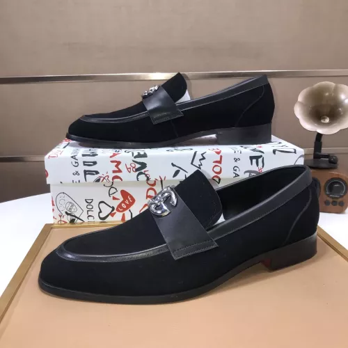 Replica Dolce & Gabbana D&G Leather Shoes For Men #1356071 $98.00 USD for Wholesale