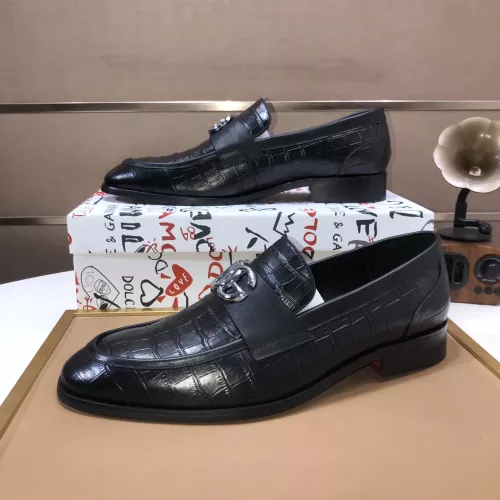 Replica Dolce & Gabbana D&G Leather Shoes For Men #1356072 $98.00 USD for Wholesale