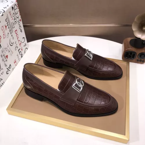 Replica Dolce & Gabbana D&G Leather Shoes For Men #1356073 $98.00 USD for Wholesale
