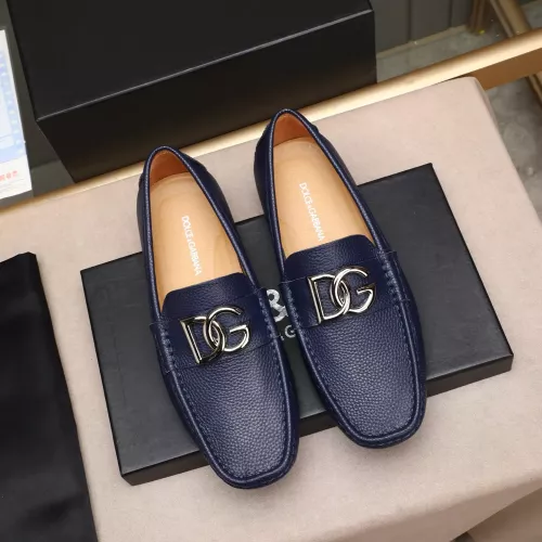 Replica Dolce & Gabbana D&G Leather Shoes For Men #1356195 $80.00 USD for Wholesale