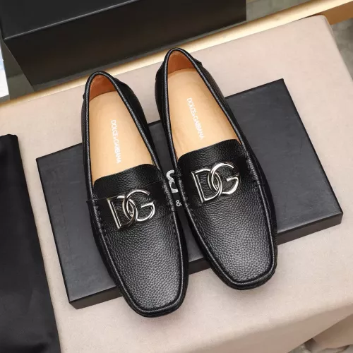 Replica Dolce & Gabbana D&G Leather Shoes For Men #1356196 $80.00 USD for Wholesale