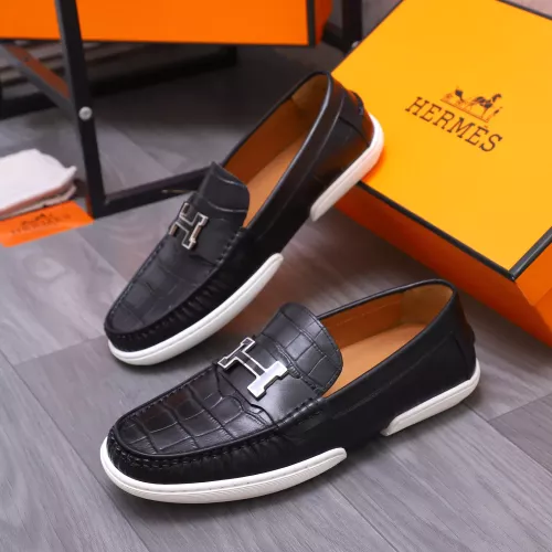 Hermes Leather Shoes For Men #1356264 $98.00 USD, Wholesale Replica Hermes Leather Shoes