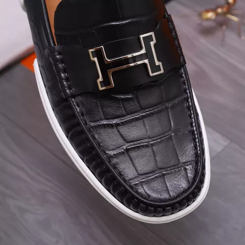 Replica Hermes Leather Shoes For Men #1356264 $98.00 USD for Wholesale