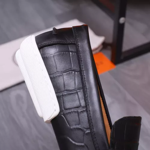 Replica Hermes Leather Shoes For Men #1356264 $98.00 USD for Wholesale