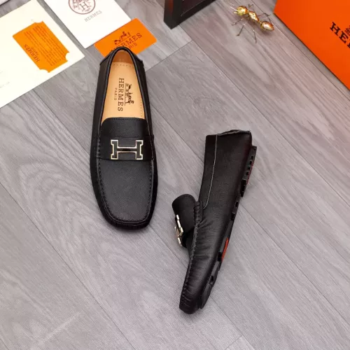 Replica Hermes Leather Shoes For Men #1356273 $76.00 USD for Wholesale