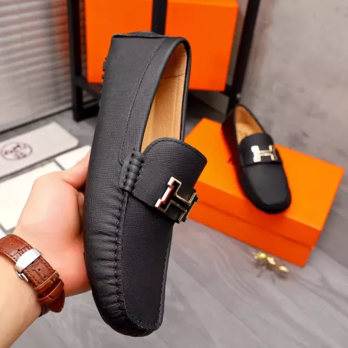 Replica Hermes Leather Shoes For Men #1356273 $76.00 USD for Wholesale