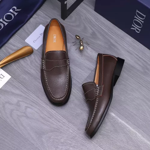 Replica Christian Dior Leather Shoes For Men #1356278 $105.00 USD for Wholesale