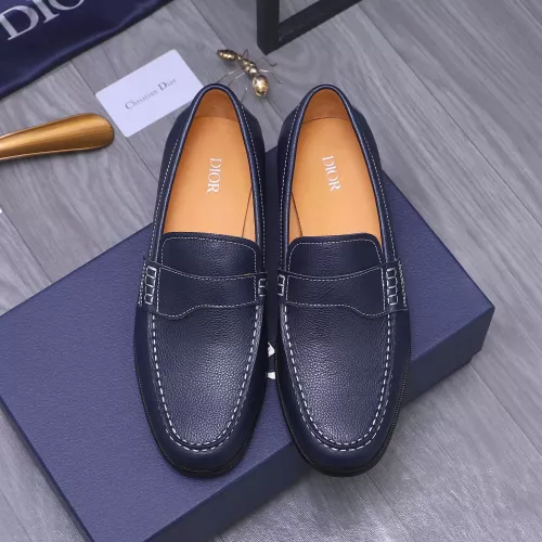 Replica Christian Dior Leather Shoes For Men #1356279 $105.00 USD for Wholesale