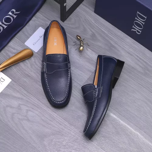 Replica Christian Dior Leather Shoes For Men #1356279 $105.00 USD for Wholesale