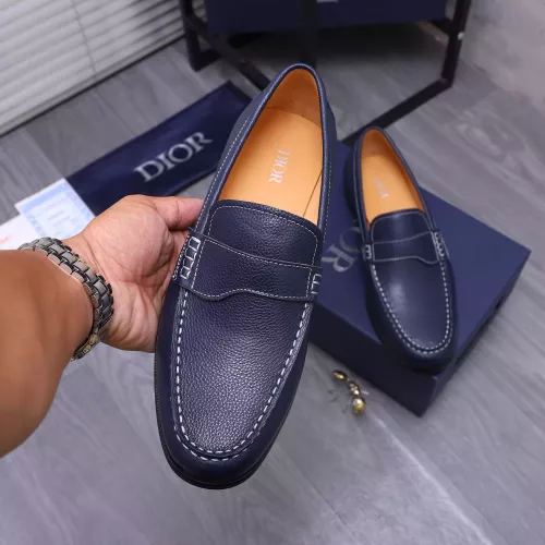 Replica Christian Dior Leather Shoes For Men #1356279 $105.00 USD for Wholesale