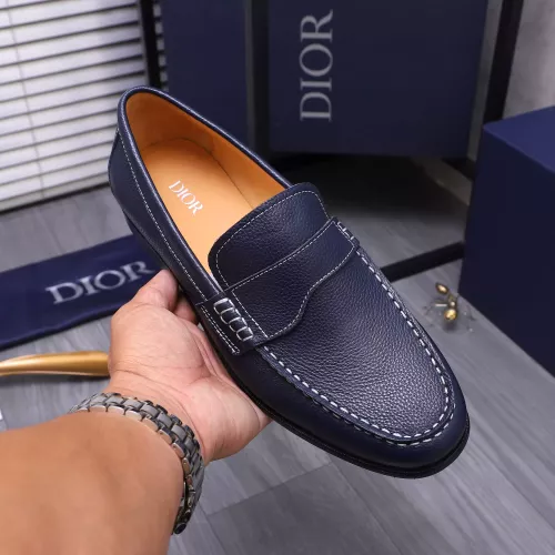 Replica Christian Dior Leather Shoes For Men #1356279 $105.00 USD for Wholesale