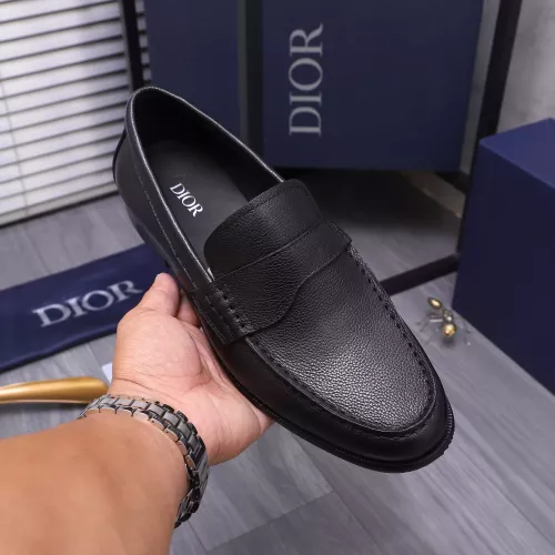 Replica Christian Dior Leather Shoes For Men #1356287 $105.00 USD for Wholesale