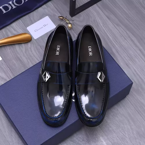 Replica Christian Dior Leather Shoes For Men #1356289 $105.00 USD for Wholesale