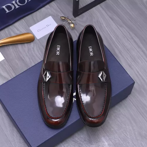 Replica Christian Dior Leather Shoes For Men #1356290 $105.00 USD for Wholesale