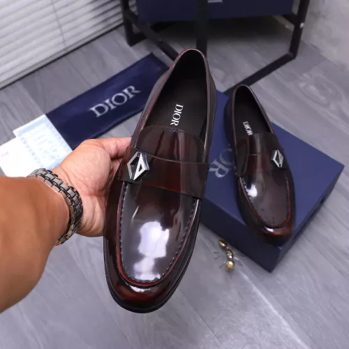 Replica Christian Dior Leather Shoes For Men #1356290 $105.00 USD for Wholesale