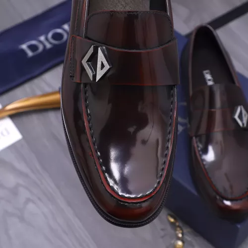 Replica Christian Dior Leather Shoes For Men #1356290 $105.00 USD for Wholesale