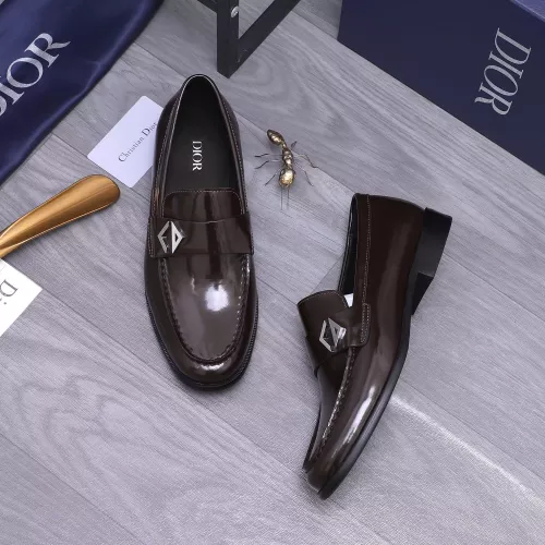 Replica Christian Dior Leather Shoes For Men #1356291 $105.00 USD for Wholesale