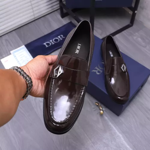Replica Christian Dior Leather Shoes For Men #1356291 $105.00 USD for Wholesale