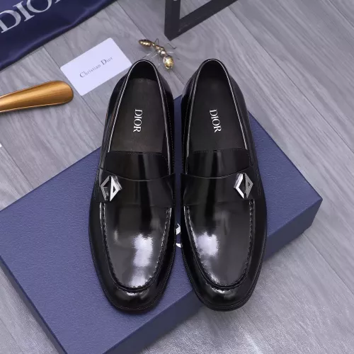 Replica Christian Dior Leather Shoes For Men #1356292 $105.00 USD for Wholesale