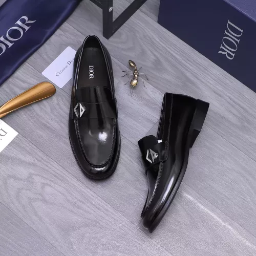 Replica Christian Dior Leather Shoes For Men #1356292 $105.00 USD for Wholesale