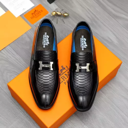 Replica Hermes Leather Shoes For Men #1356310 $92.00 USD for Wholesale