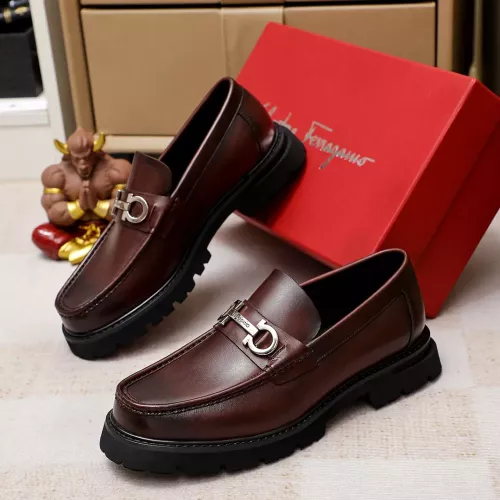 Salvatore Ferragamo Leather Shoes For Men #1356313