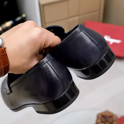 Replica Salvatore Ferragamo Leather Shoes For Men #1356319 $88.00 USD for Wholesale