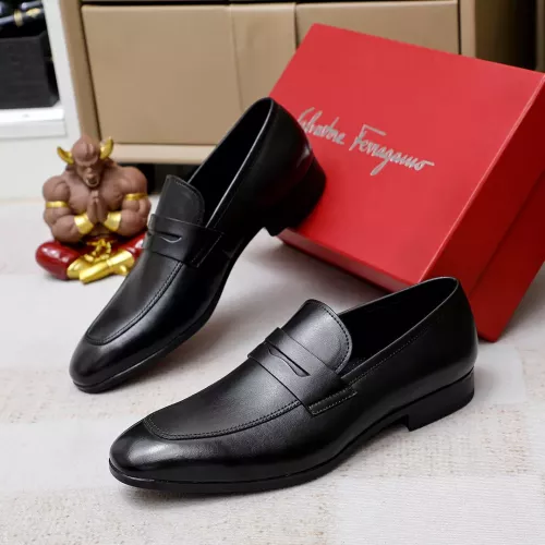 Salvatore Ferragamo Leather Shoes For Men #1356324 $88.00 USD, Wholesale Replica Salvatore Ferragamo Leather Shoes