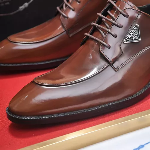 Replica Prada Leather Shoes For Men #1356523 $100.00 USD for Wholesale
