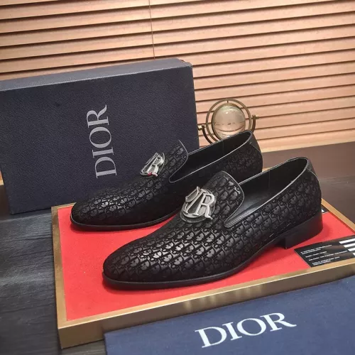 Christian Dior Leather Shoes For Men #1356531 $98.00 USD, Wholesale Replica Christian Dior Leather Shoes
