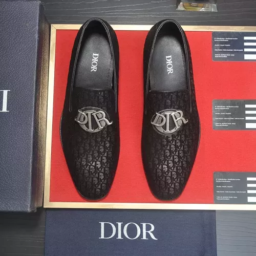 Replica Christian Dior Leather Shoes For Men #1356531 $98.00 USD for Wholesale