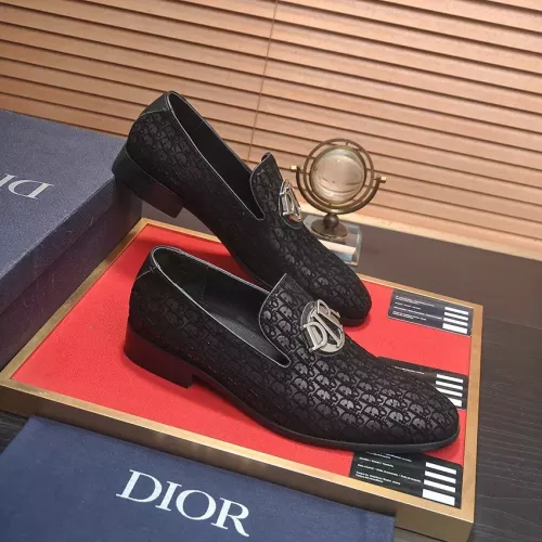 Replica Christian Dior Leather Shoes For Men #1356531 $98.00 USD for Wholesale