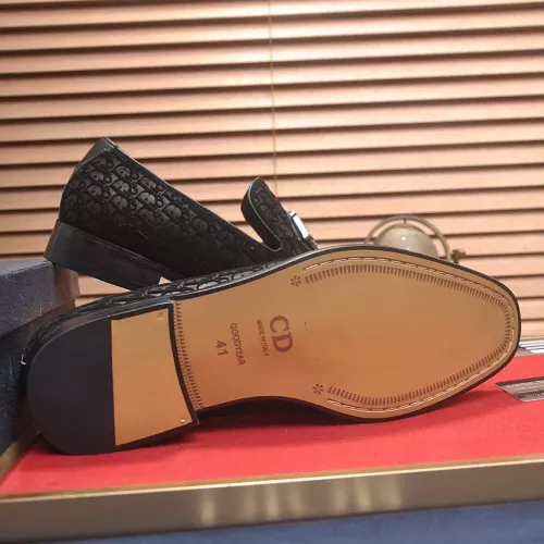 Replica Christian Dior Leather Shoes For Men #1356531 $98.00 USD for Wholesale