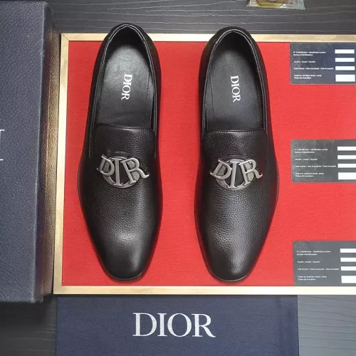 Replica Christian Dior Leather Shoes For Men #1356532 $98.00 USD for Wholesale