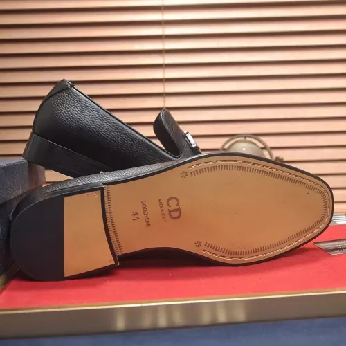 Replica Christian Dior Leather Shoes For Men #1356532 $98.00 USD for Wholesale
